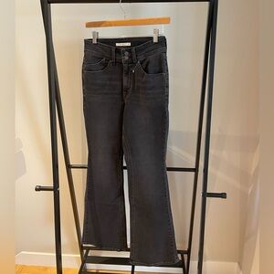 Women’s Levi’s 726 Flare Black Jeans - 27x32